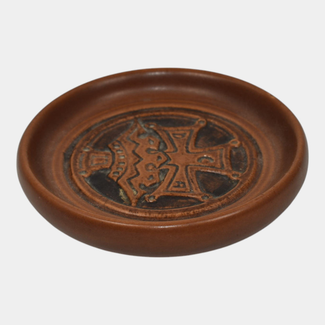 North Dakota School of Mines UND Pottery Catholic Daughters Crown Tray - Just Art Pottery