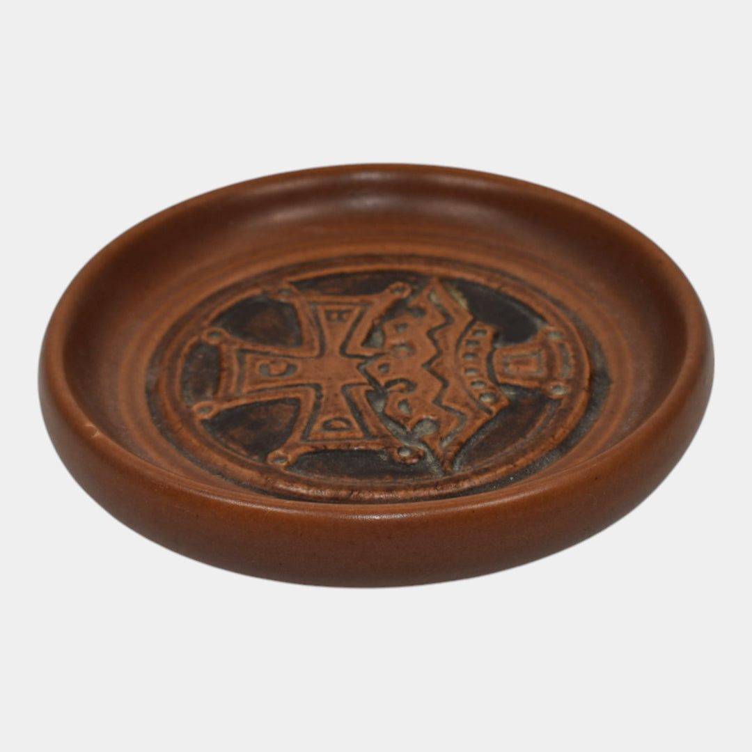 North Dakota School of Mines UND Pottery Catholic Daughters Crown Tray - Just Art Pottery