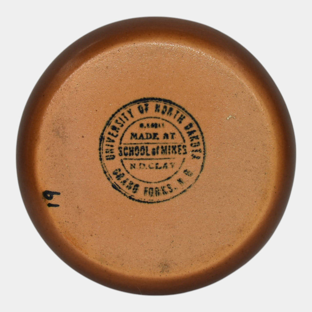 North Dakota School of Mines UND Pottery Catholic Daughters Crown Tray - Just Art Pottery