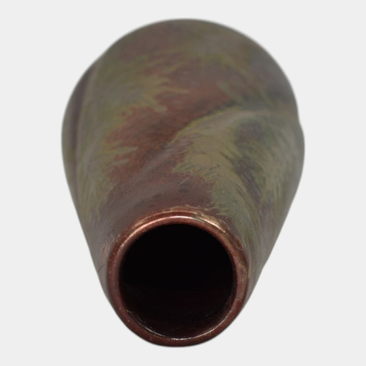 Weller Sicard 1902-07 Art Nouveau Pottery Iridescent Luster Wheat Twist Vase - Just Art Pottery