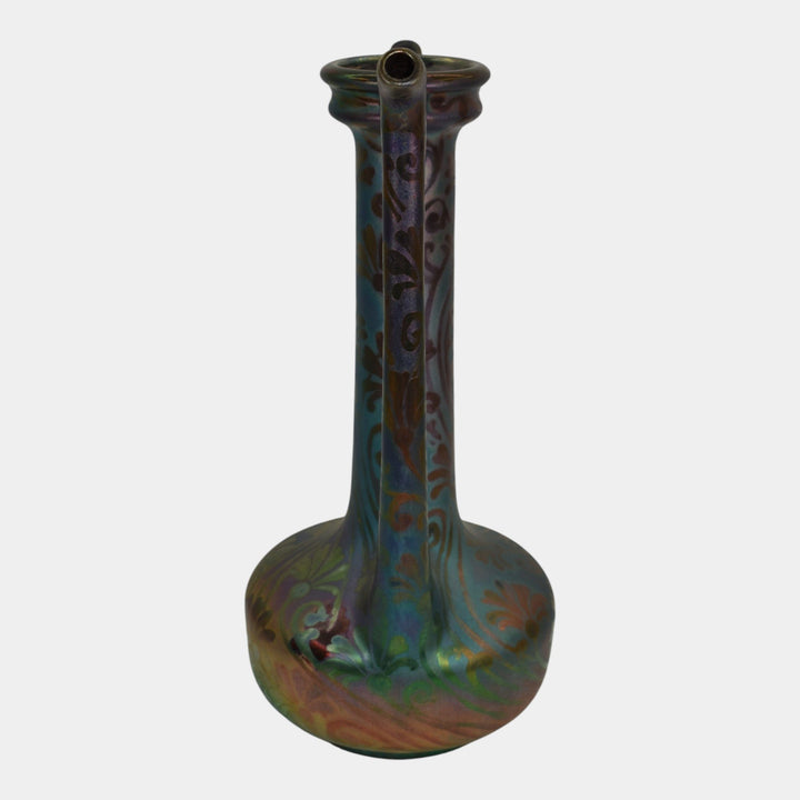 Weller Sicard 1902-07 Art Nouveau Pottery Iridescent Luster Pitcher Vase 514