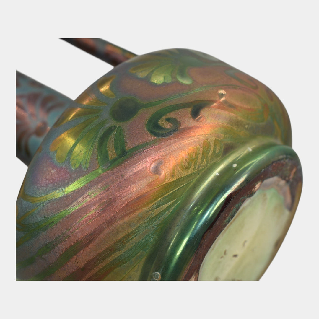 Weller Sicard 1902-07 Art Nouveau Pottery Iridescent Luster Pitcher Vase 514