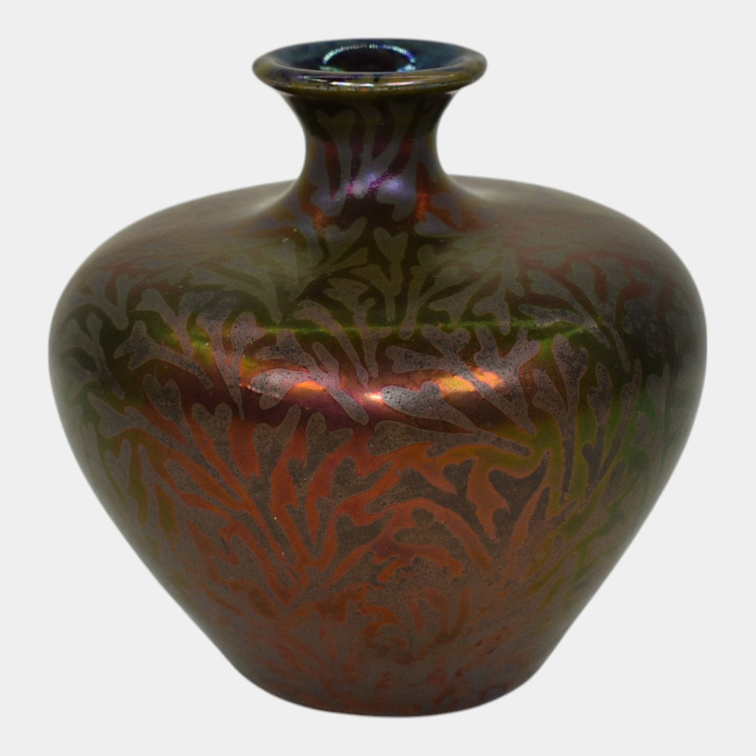 Weller Sicard 1902-07 Art Nouveau Pottery Iridescent Luster Ceramic Bud Vase 4