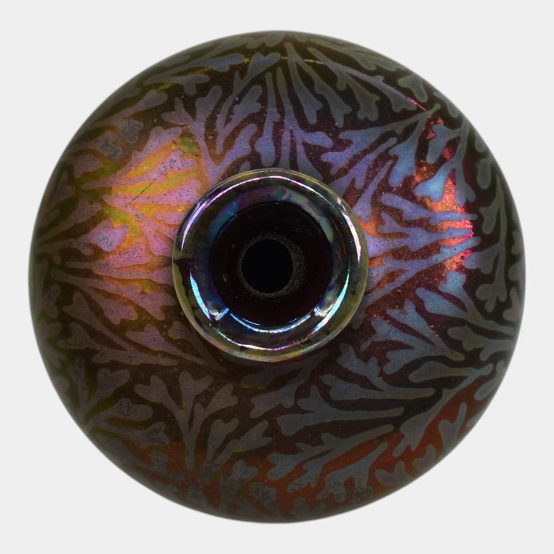 Weller Sicard 1902-07 Art Nouveau Pottery Iridescent Luster Ceramic Bud Vase 4