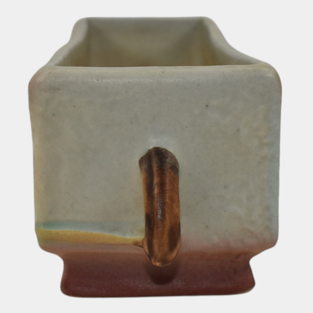 Roseville Bittersweet 1951 Gray Pottery Mid Century Window Box Planter 868-8