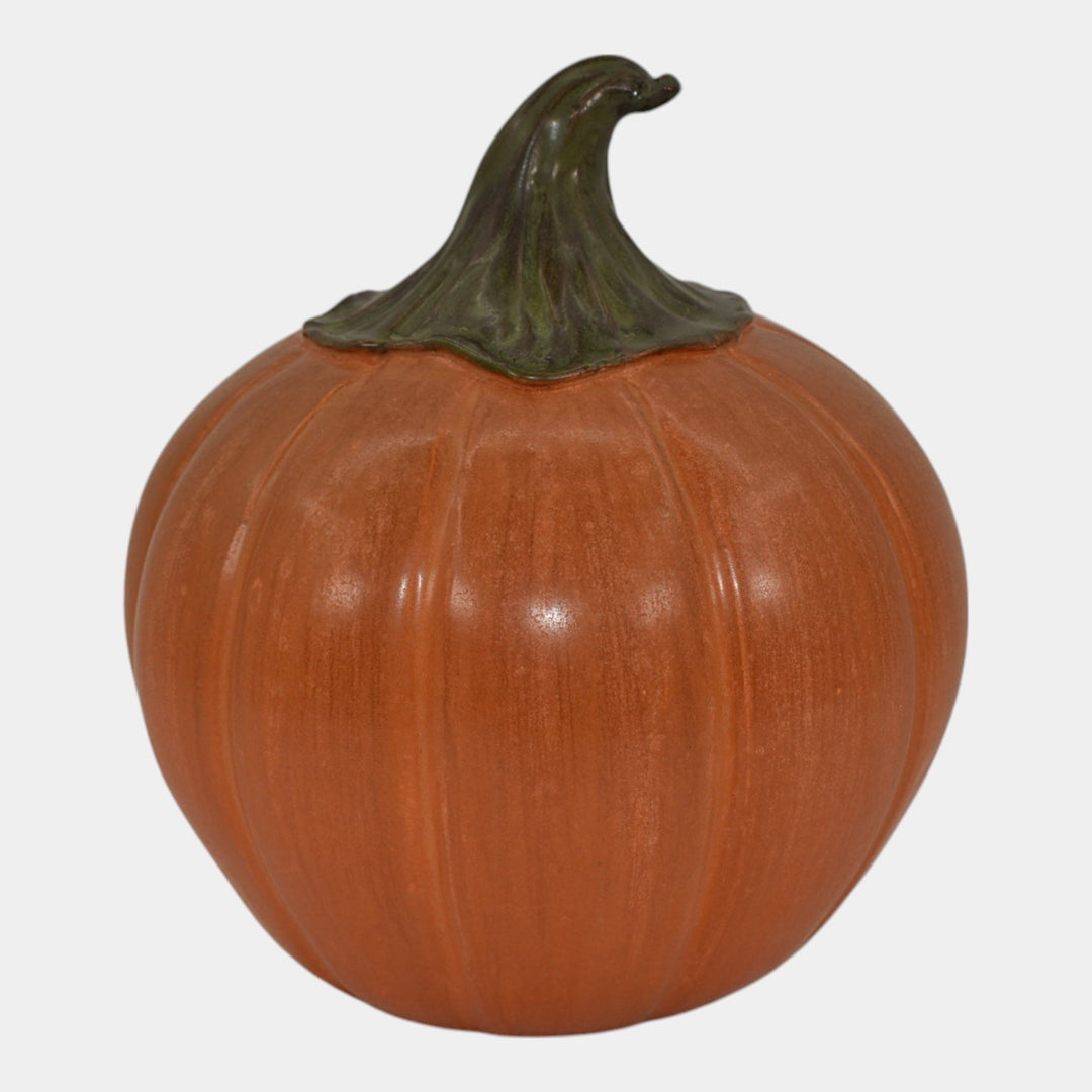 Ephraim Faience Custom 2016 Pottery Orange Halloween Pumpkin Ceramic Figurine - Just Art Pottery