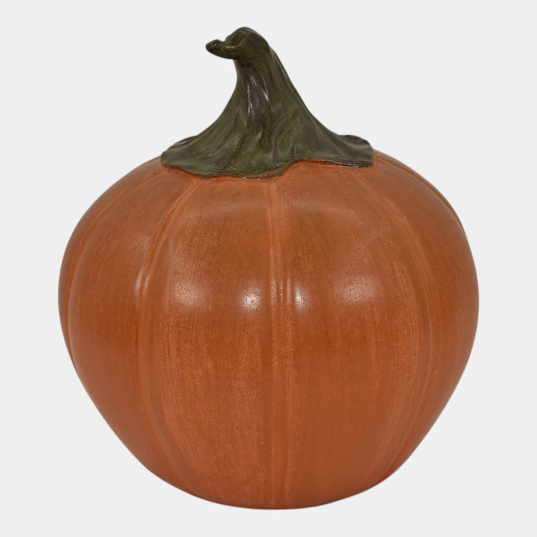 Ephraim Faience Custom 2016 Pottery Orange Halloween Pumpkin Ceramic Figurine - Just Art Pottery