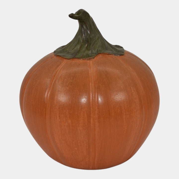 Ephraim Faience Custom 2016 Pottery Orange Halloween Pumpkin Ceramic Figurine - Just Art Pottery