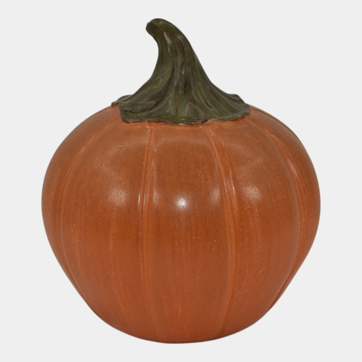Ephraim Faience Custom 2016 Pottery Orange Halloween Pumpkin Ceramic Figurine - Just Art Pottery