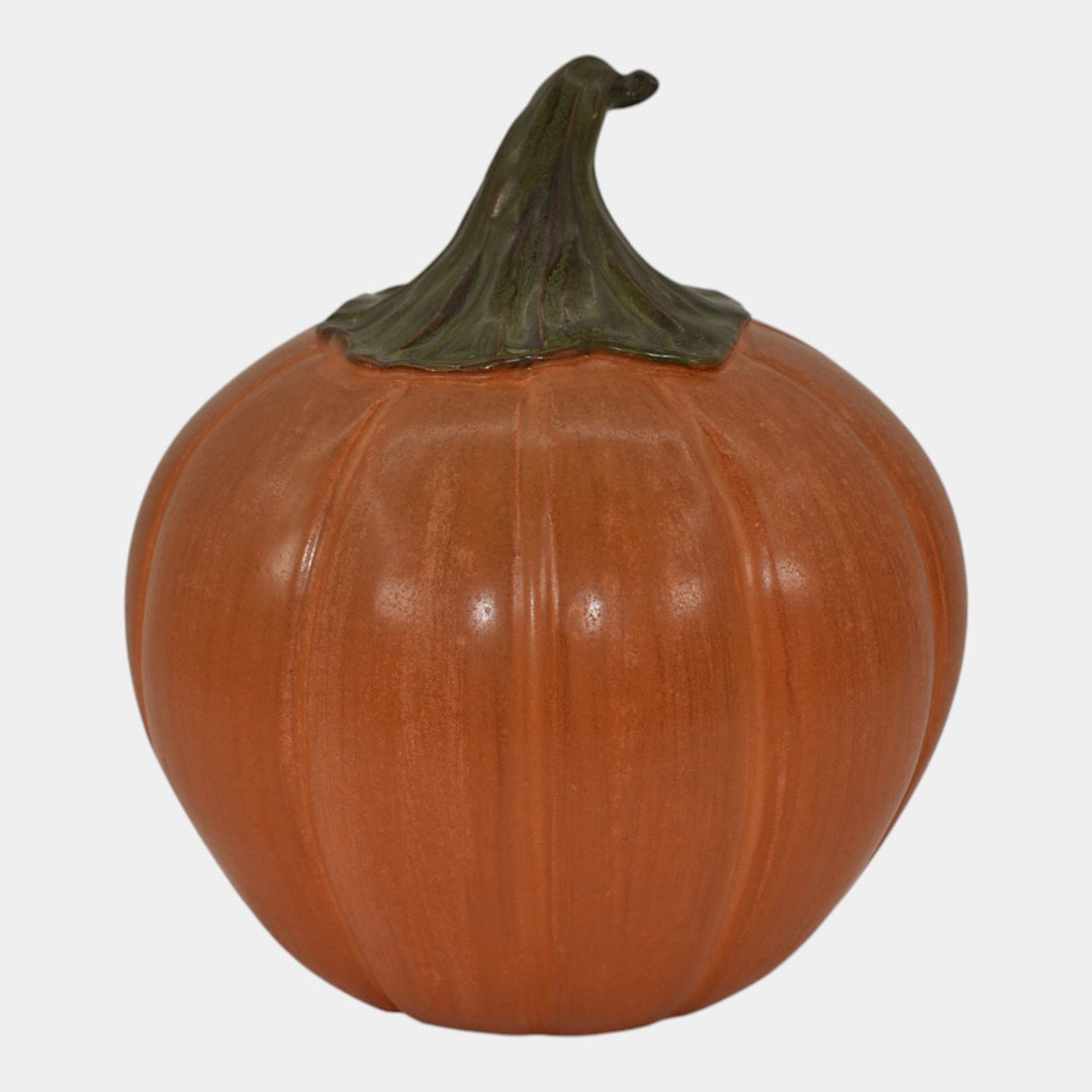 Ephraim Faience Custom 2016 Pottery Orange Halloween Pumpkin Ceramic Figurine - Just Art Pottery
