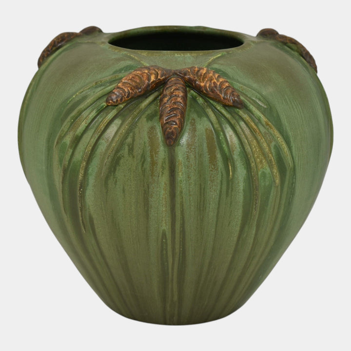 Ephraim Faience 2003 Limited Edition Pottery Winter Pine Ceramic Vase HOL-03
