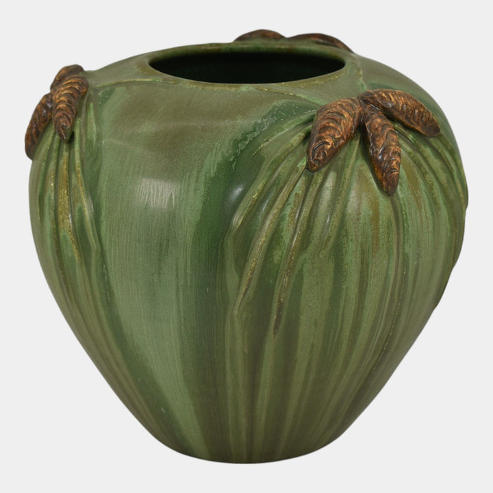 Ephraim Faience 2003 Limited Edition Pottery Winter Pine Ceramic Vase HOL-03