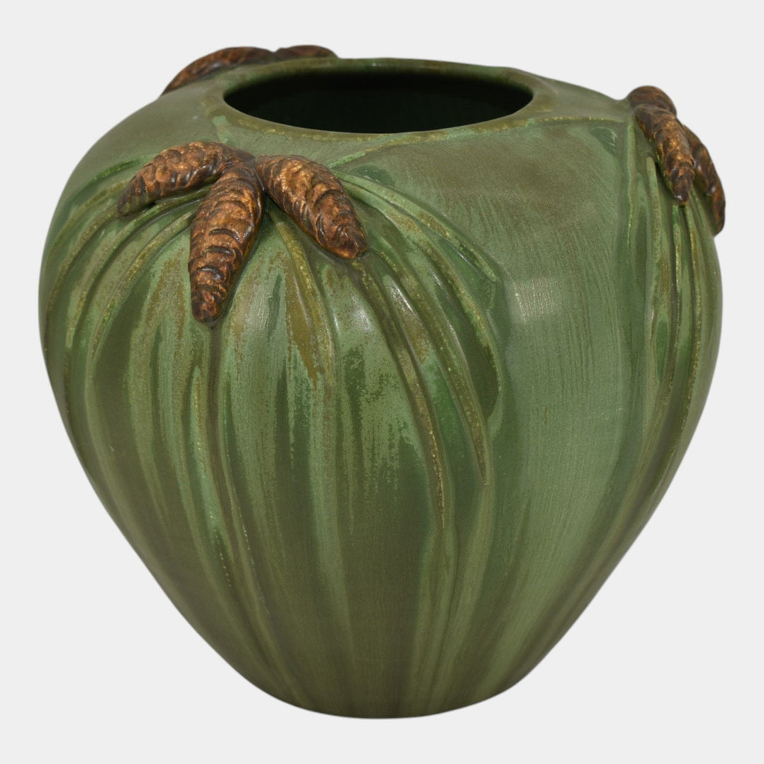 Ephraim Faience 2003 Limited Edition Pottery Winter Pine Ceramic Vase HOL-03