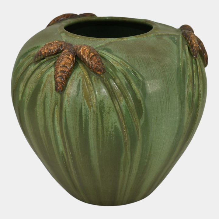 Ephraim Faience 2003 Limited Edition Pottery Winter Pine Ceramic Vase HOL-03