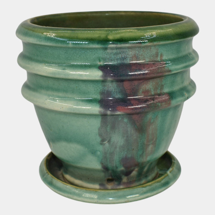 Hull Early Art Vintage Pottery 1920s Stoneware Flower Pot Planter Saucer 539
