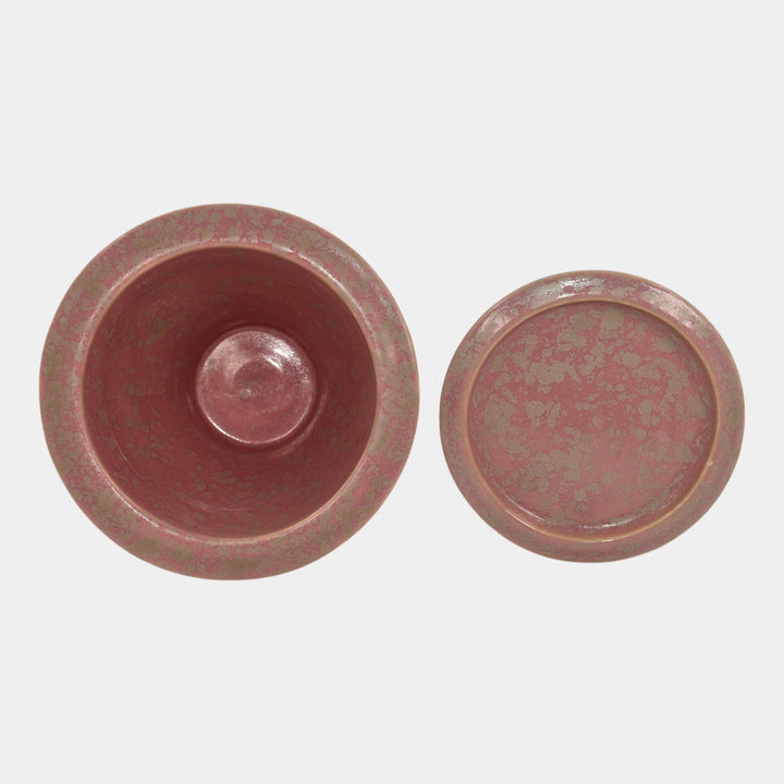 Roseville Tuscany Pink 1927 Vintage Art Pottery Ceramic Flower Pot And Saucer