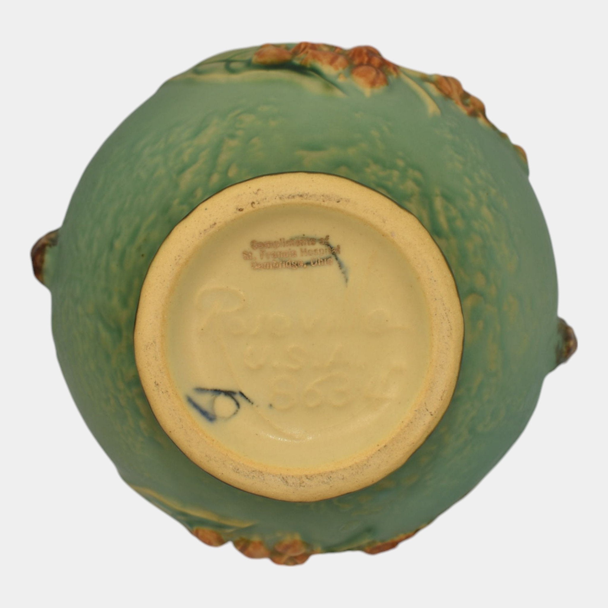 Roseville Bittersweet Green 1951 Mid Century Modern Pottery