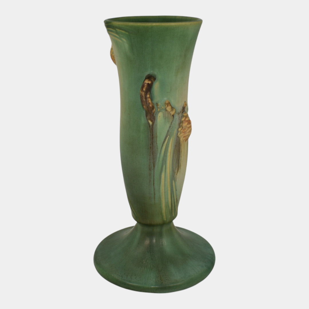 Roseville Pine Cone Green 1935 Vintage Art Pottery Ceramic Flower Vase 705-9