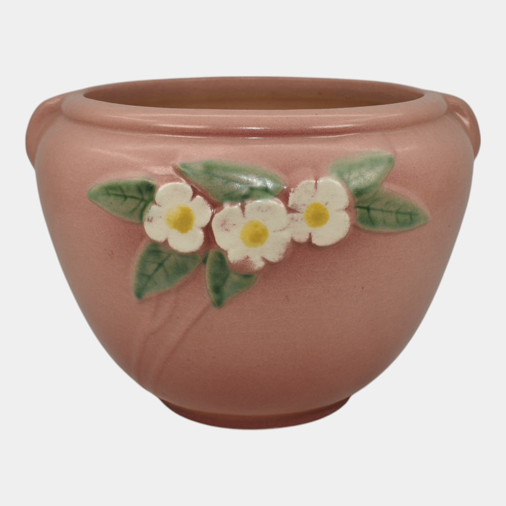 Roseville Mock Orange Pink 1950 Vintage Pottery Jardiniere Planter