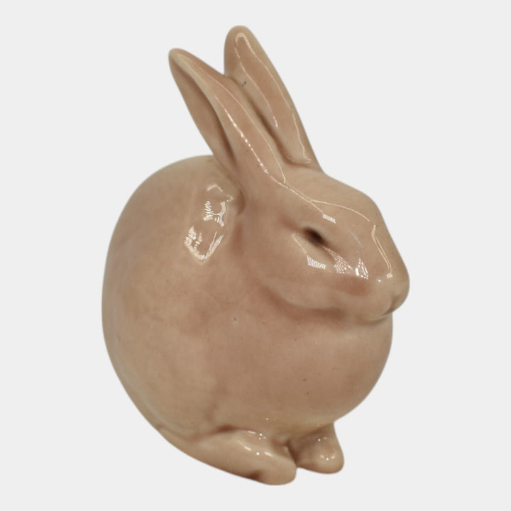 Rookwood Vintage Art Pottery Tan Rabbit Paperweight Figurine 6160