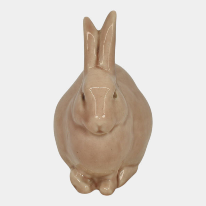 Rookwood Vintage Art Pottery Tan Rabbit Paperweight Figurine 6160