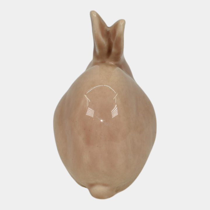 Rookwood Vintage Art Pottery Tan Rabbit Paperweight Figurine 6160