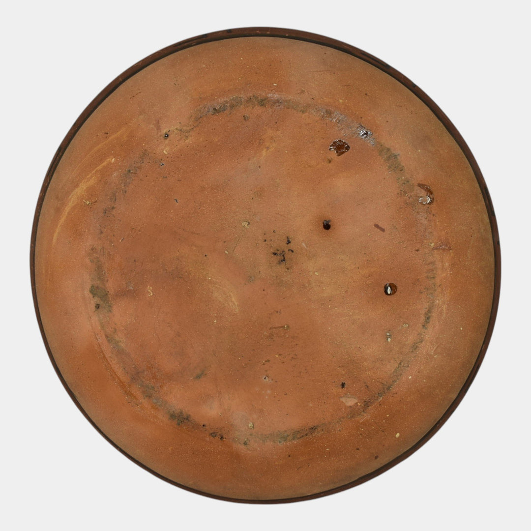 Owens Aborigine Art Pottery Brown Native America Ware Large Bowl