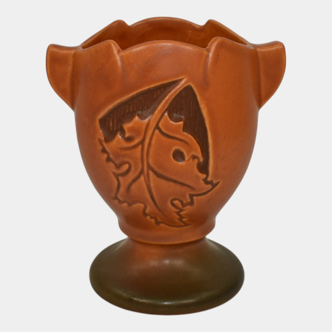 Roseville Silhouette Russet 1950 Mid Century Modern Pottery Ceramic Vase 779-5 - Just Art Pottery