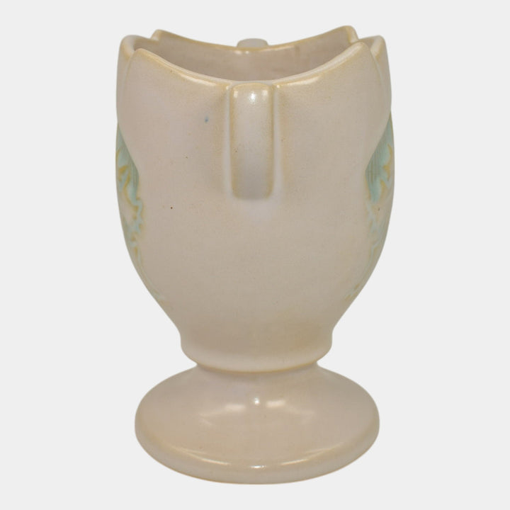 Roseville Silhouette White 1950 Mid Century Modern Pottery Ceramic Vase 779-5 - Just Art Pottery