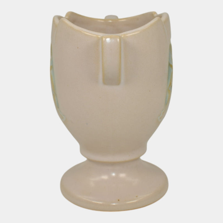 Roseville Silhouette White 1950 Mid Century Modern Pottery Ceramic Vase 779-5 - Just Art Pottery