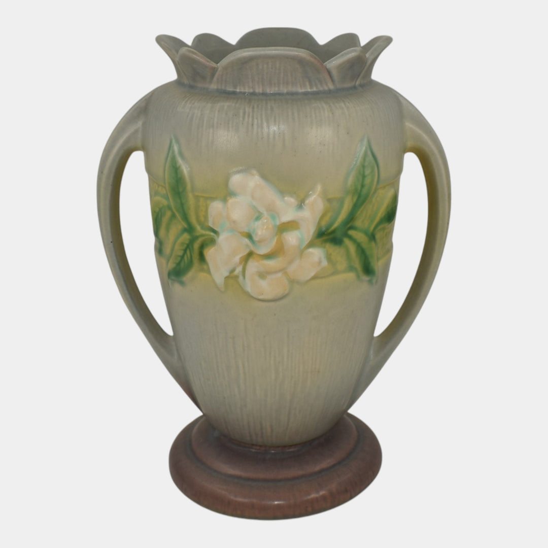 Roseville Gardenia Gray 1950 Vintage Mid Century Modern Art Pottery Vase 686-10