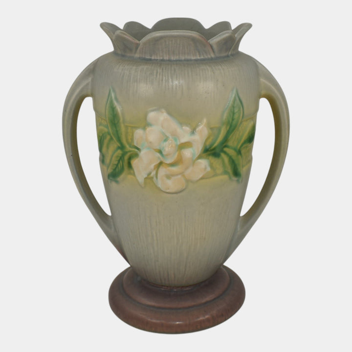 Roseville Gardenia Gray 1950 Vintage Mid Century Modern Art Pottery Vase 686-10