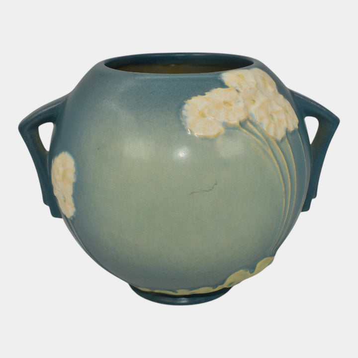 Roseville Primrose Blue 1936 Vintage Art Deco Pottery Ceramic Bowl Vase 285-6