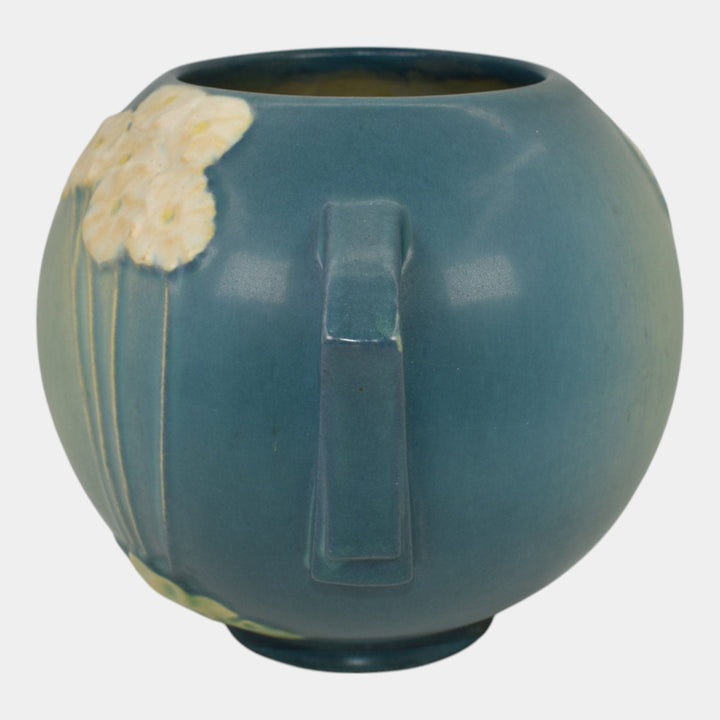 Roseville Primrose Blue 1936 Vintage Art Deco Pottery Ceramic Bowl Vase 285-6