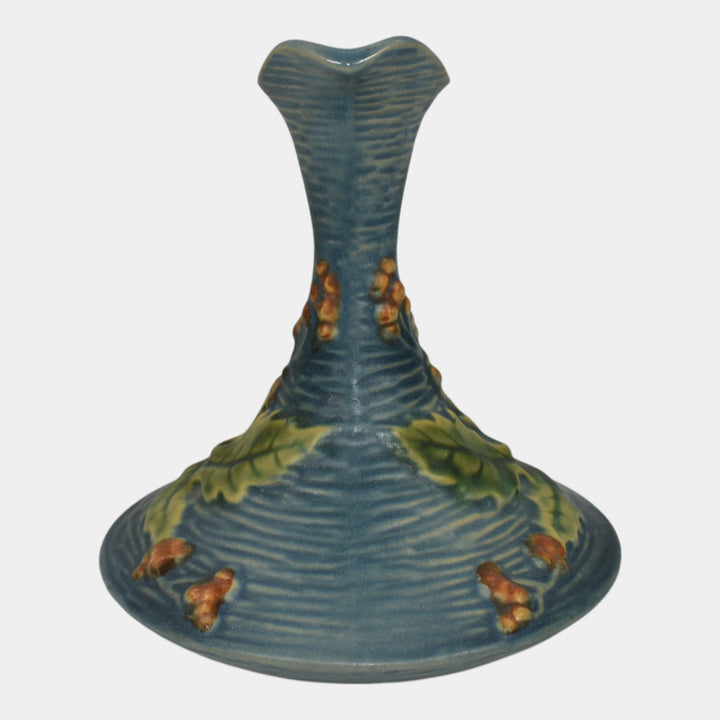 Roseville Bushberry Blue 1941 Mid Century Modern Art Pottery Ceramic Ewer 1-6