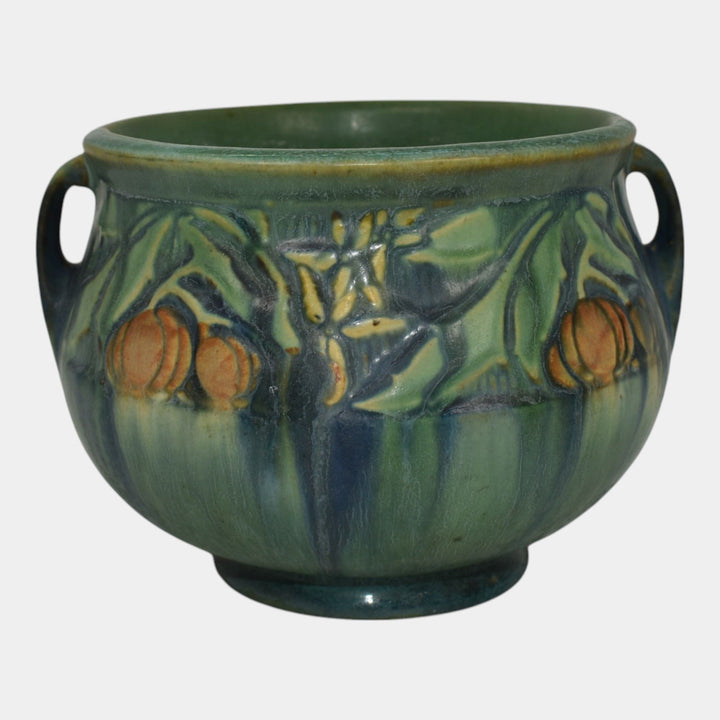 Roseville Baneda Green 1932 Vintage Art Pottery Ceramic Jardiniere Planter 626-4