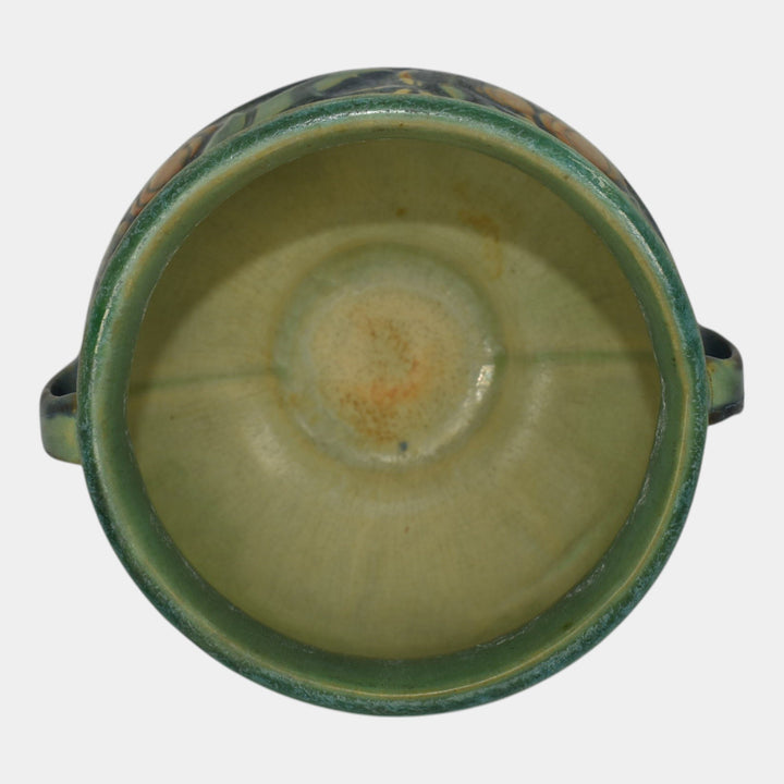 Roseville Baneda Green 1932 Vintage Art Pottery Ceramic Jardiniere Planter 626-4