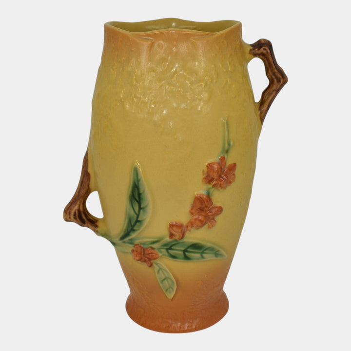 Roseville Bittersweet Yellow 1951 Mid Century Modern Pottery Ceramic Vase 883-8