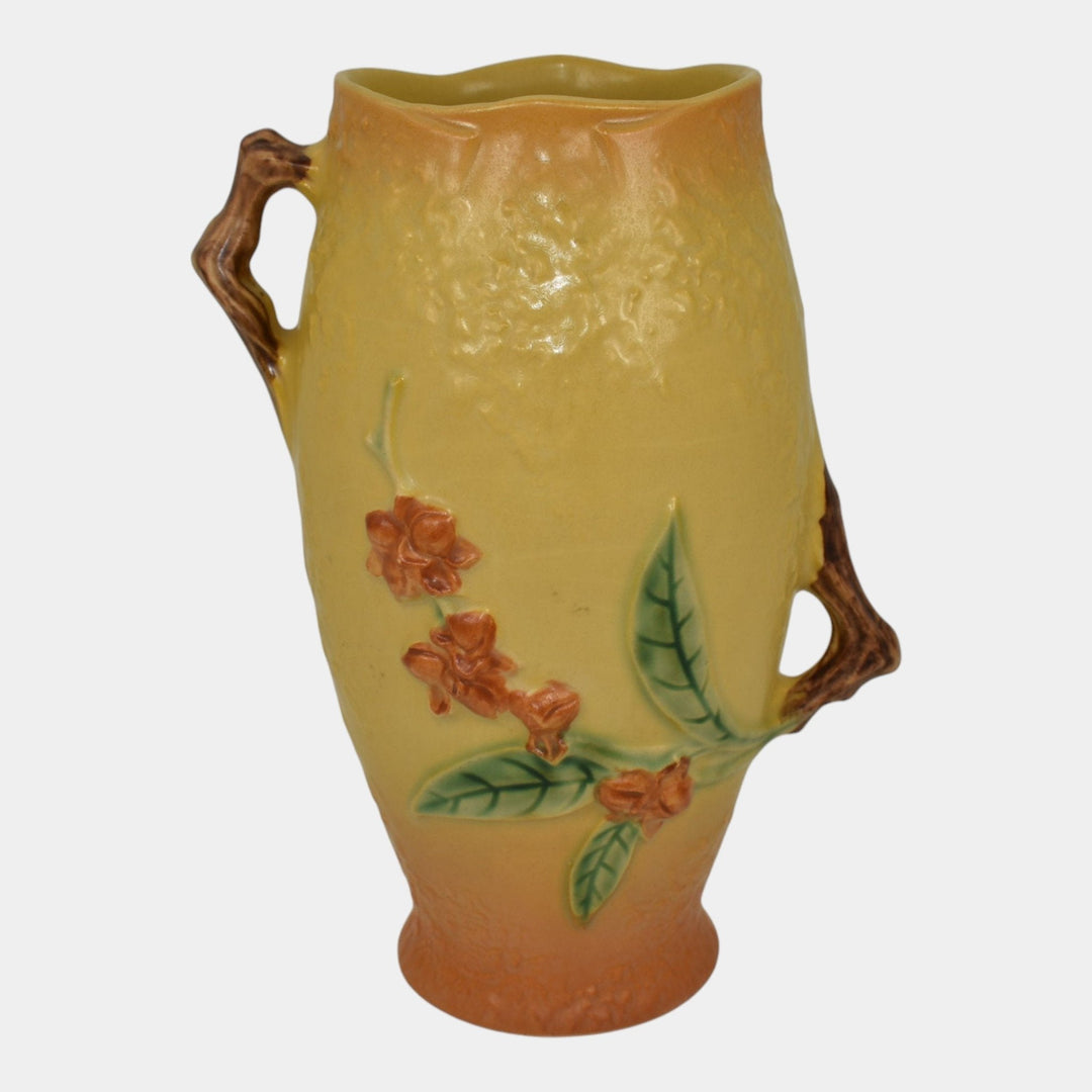 Roseville Bittersweet Yellow 1951 Mid Century Modern Pottery Ceramic Vase 883-8
