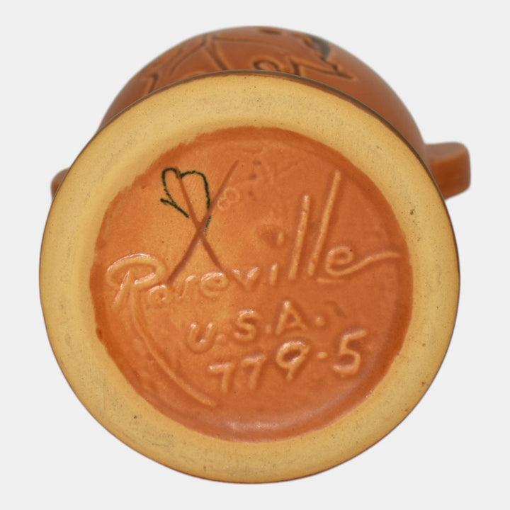 Roseville Silhouette Russet 1950 Mid Century Modern Pottery Ceramic Vase 779-5