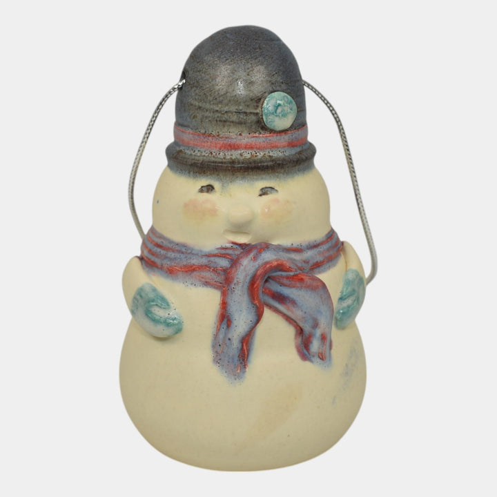 Ephraim Faience 2023 Pottery Snow Nice To See You Too Christmas Ornament