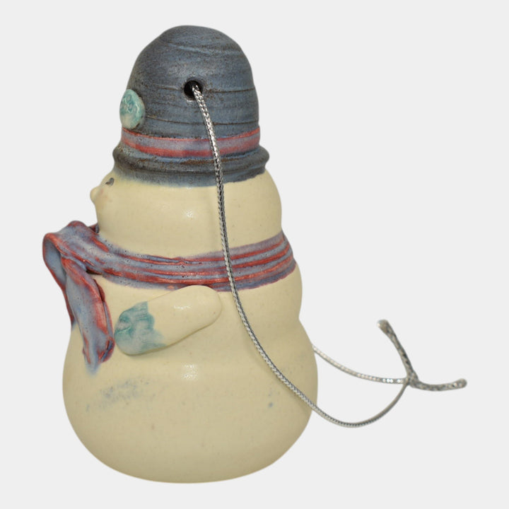 Ephraim Faience 2023 Pottery Snow Nice To See You Too Christmas Ornament