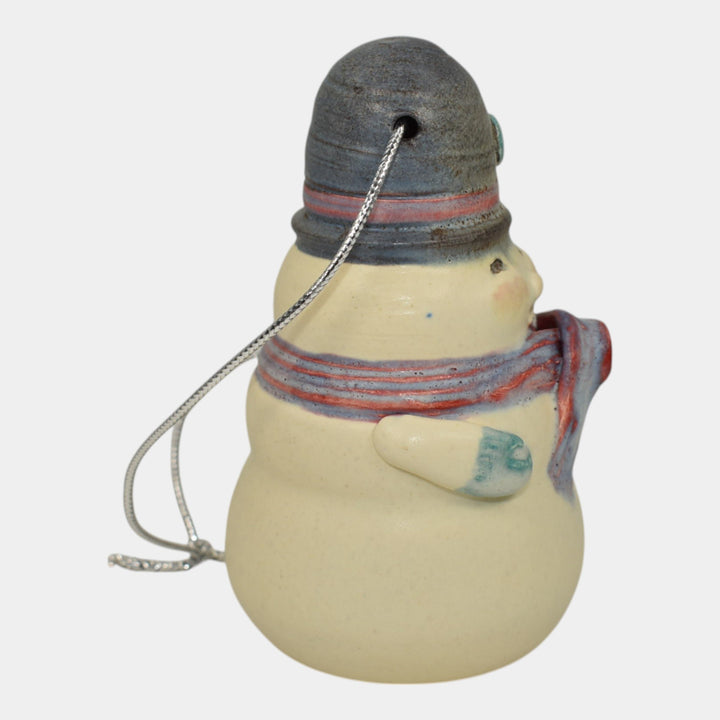 Ephraim Faience 2023 Pottery Snow Nice To See You Too Christmas Ornament