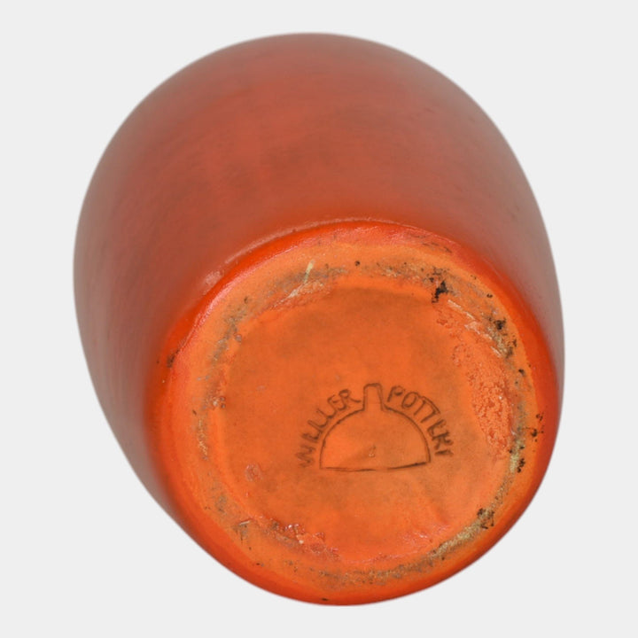 Weller Blo Red 1920s Vintage Art Deco Pottery Lava Red Ceramic Vase