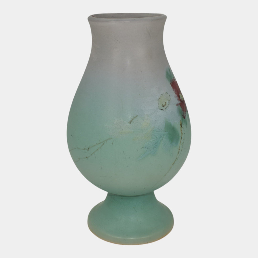 Weller Hudson Perfecto 1900s Vintage Art Pottery Hand Painted Ceramic Vase