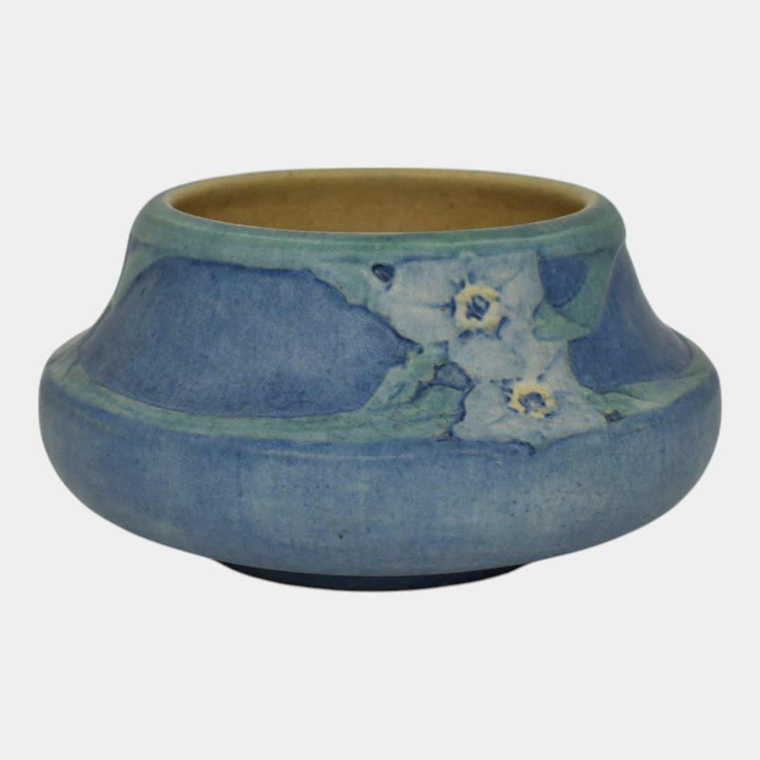 Newcomb College 1922 Vintage Arts and Crafts Pottery Blue Ceramic Vase Irvine