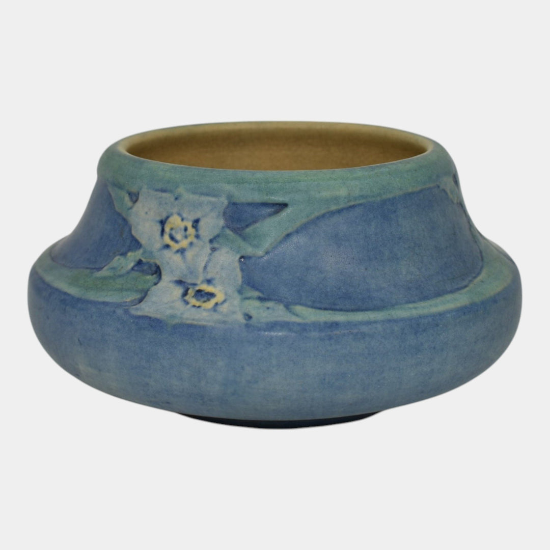 Newcomb College 1922 Vintage Arts and Crafts Pottery Blue Ceramic Vase Irvine
