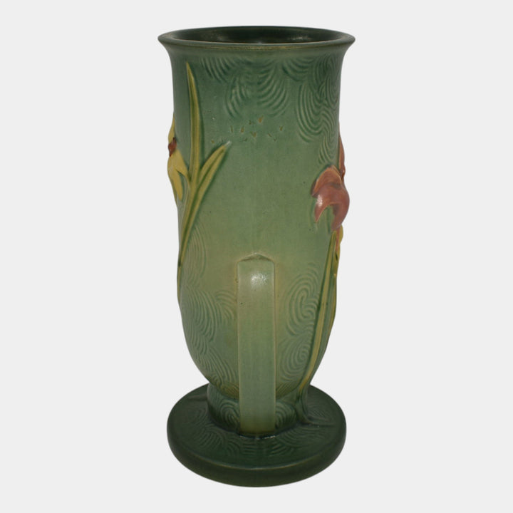 Roseville Zephyr Lily Trial Glaze Green 1946 Vintage Art Pottery Vase 133-8