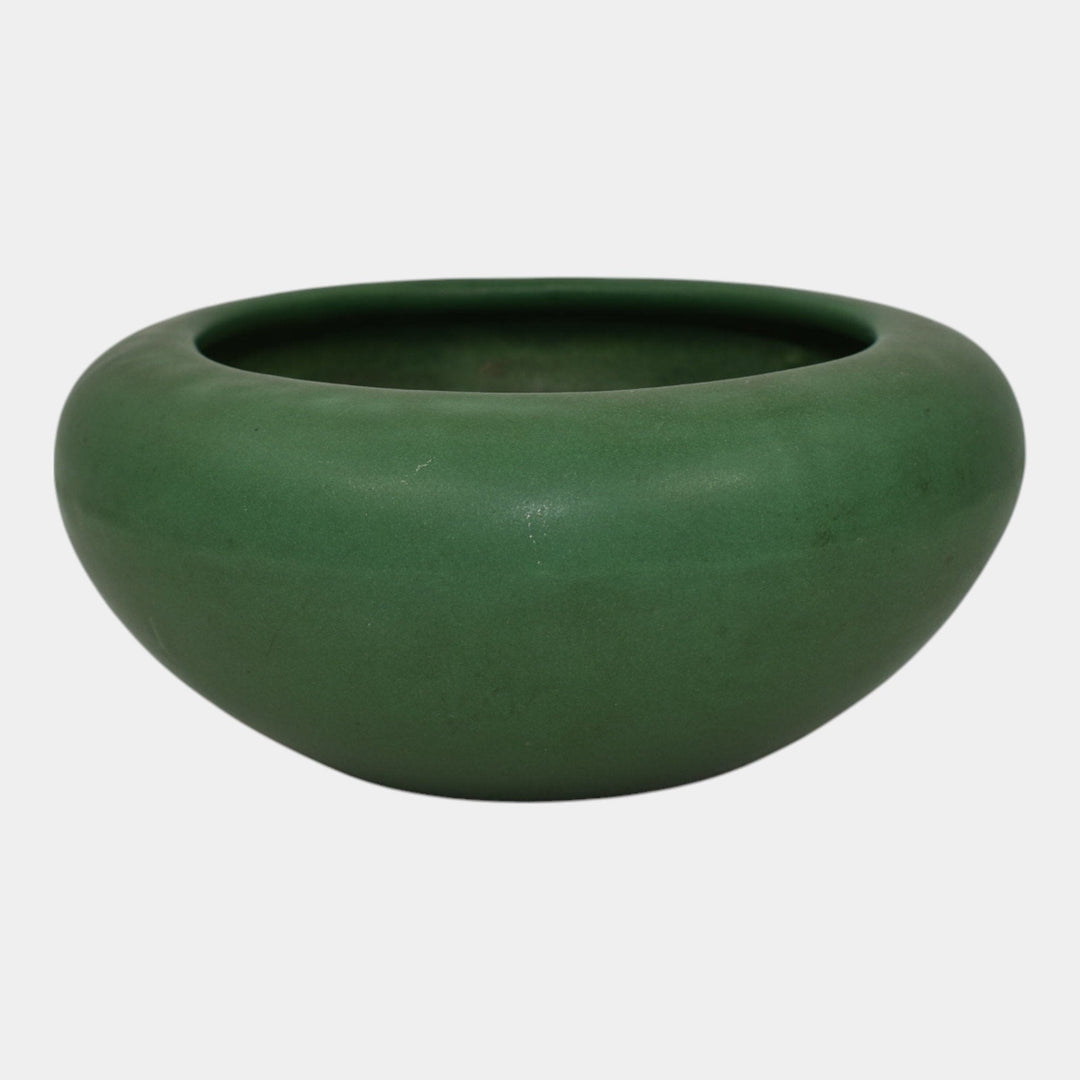 Weller Matte Green Bedford Vintage Art Pottery Ceramic Bowl - Just Art Pottery