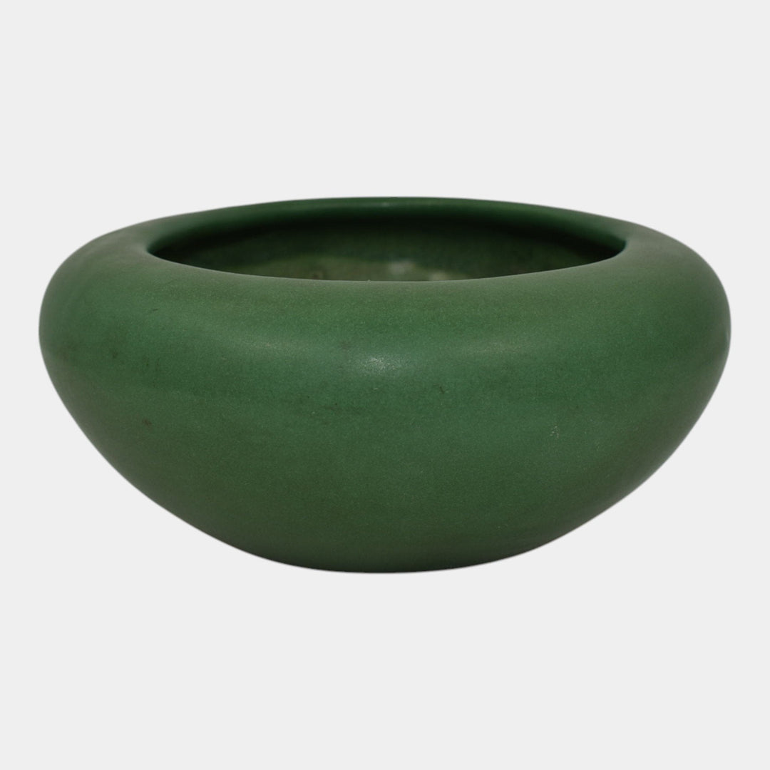 Weller Matte Green Bedford Vintage Art Pottery Ceramic Bowl - Just Art Pottery